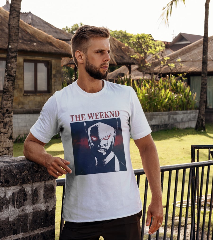 The Weeknd Suda51 Mask Concept Art London August 2026 T-Shirt