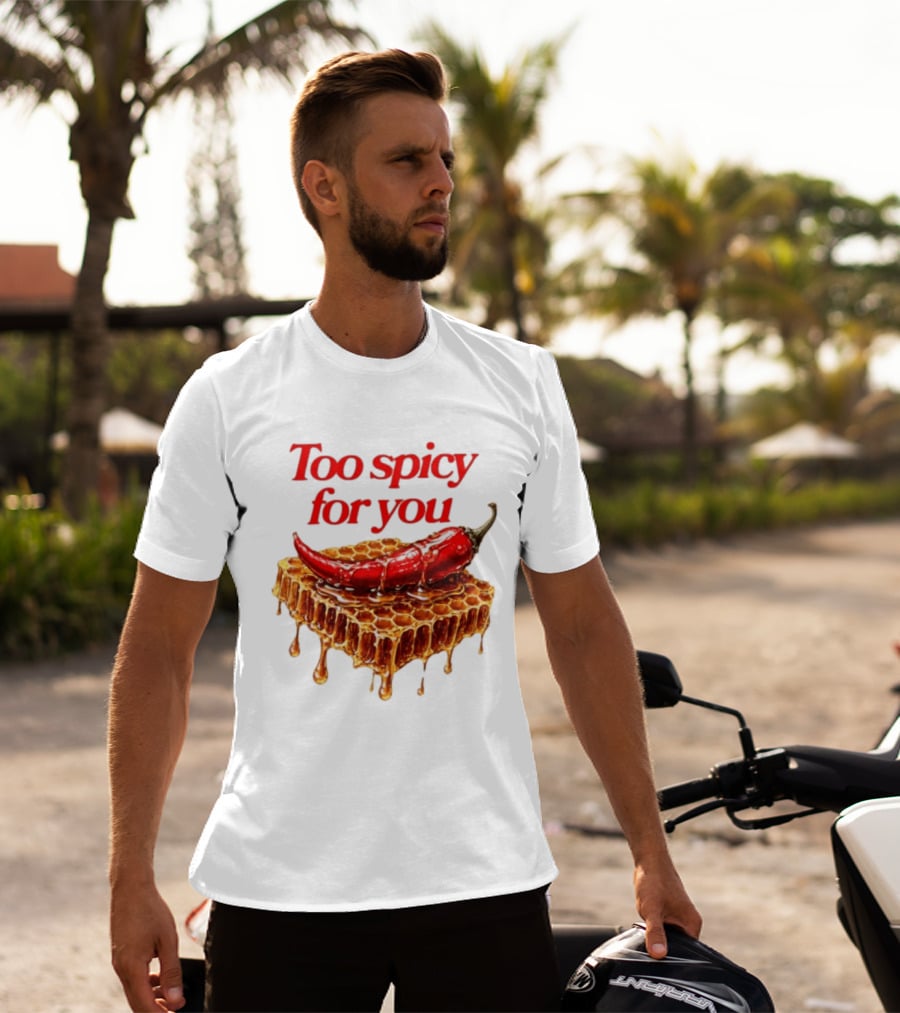 Too Spicy For You Honey Chili Honeycomb T-Shirt