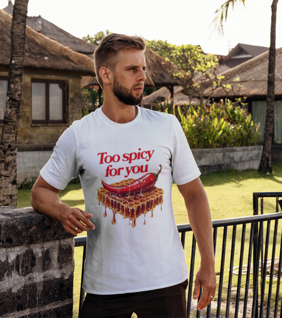 Too Spicy For You Honey Chili Honeycomb T-Shirt