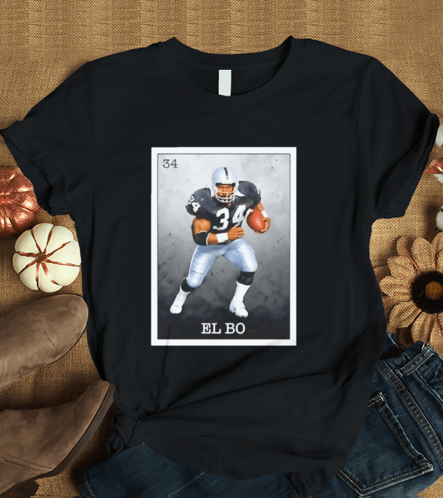 Las Vegas Raiders Football 34 EL BO Jackson T-Shirt