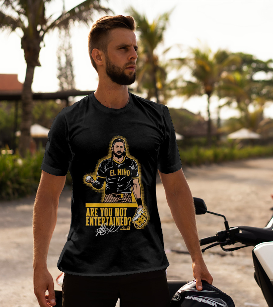 El Nino Are You Not Entertained Baseball Signature T-Shirt