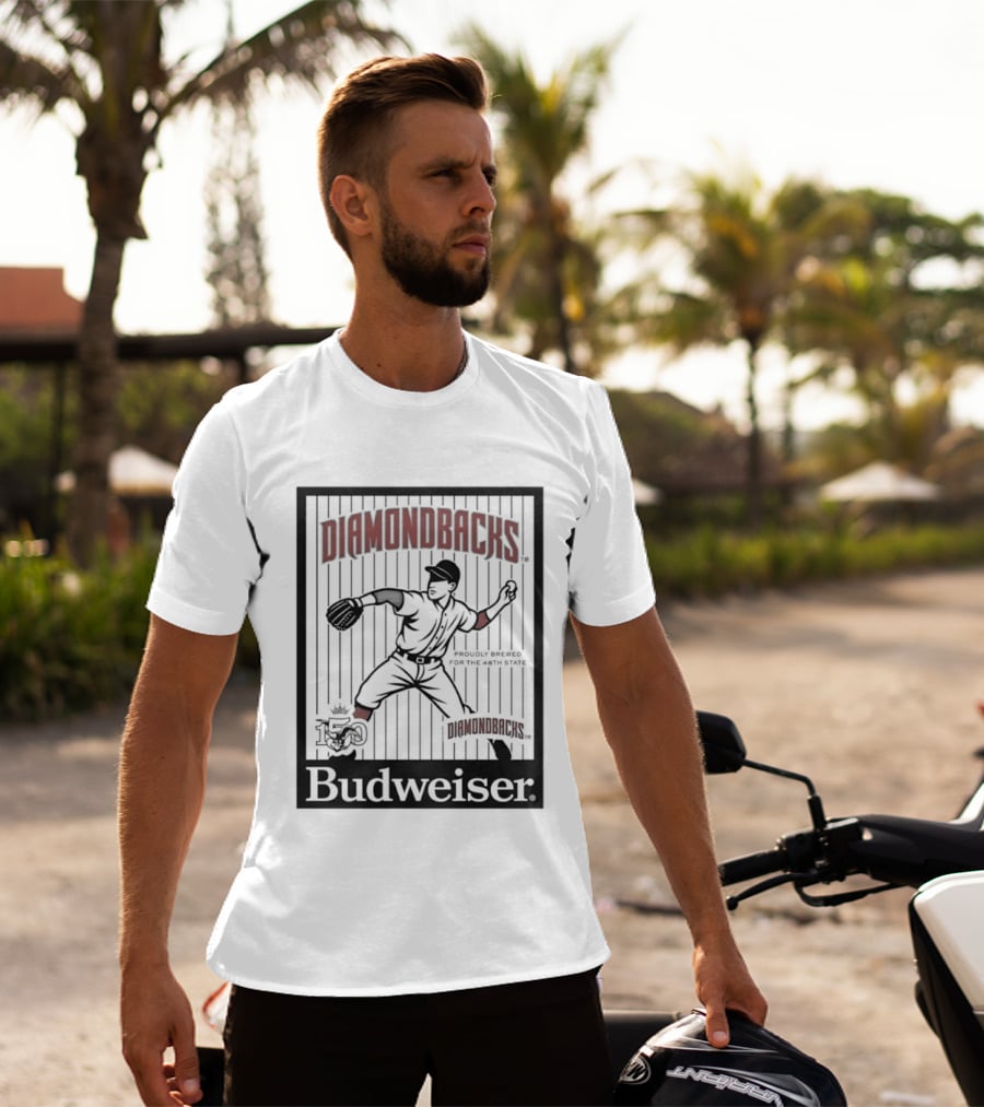 Arizona Diamondbacks Baseball Celebrating 150 Years Budweiser T-Shirt