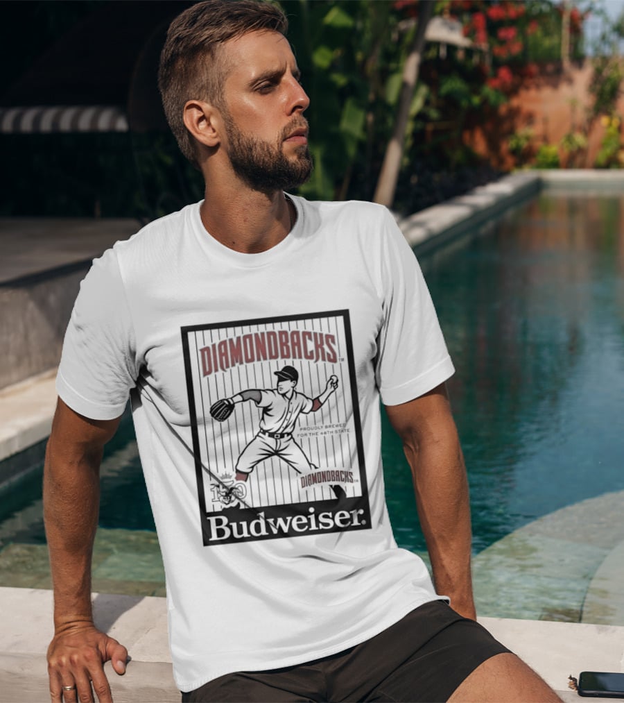 Arizona Diamondbacks Baseball Celebrating 150 Years Budweiser T-Shirt