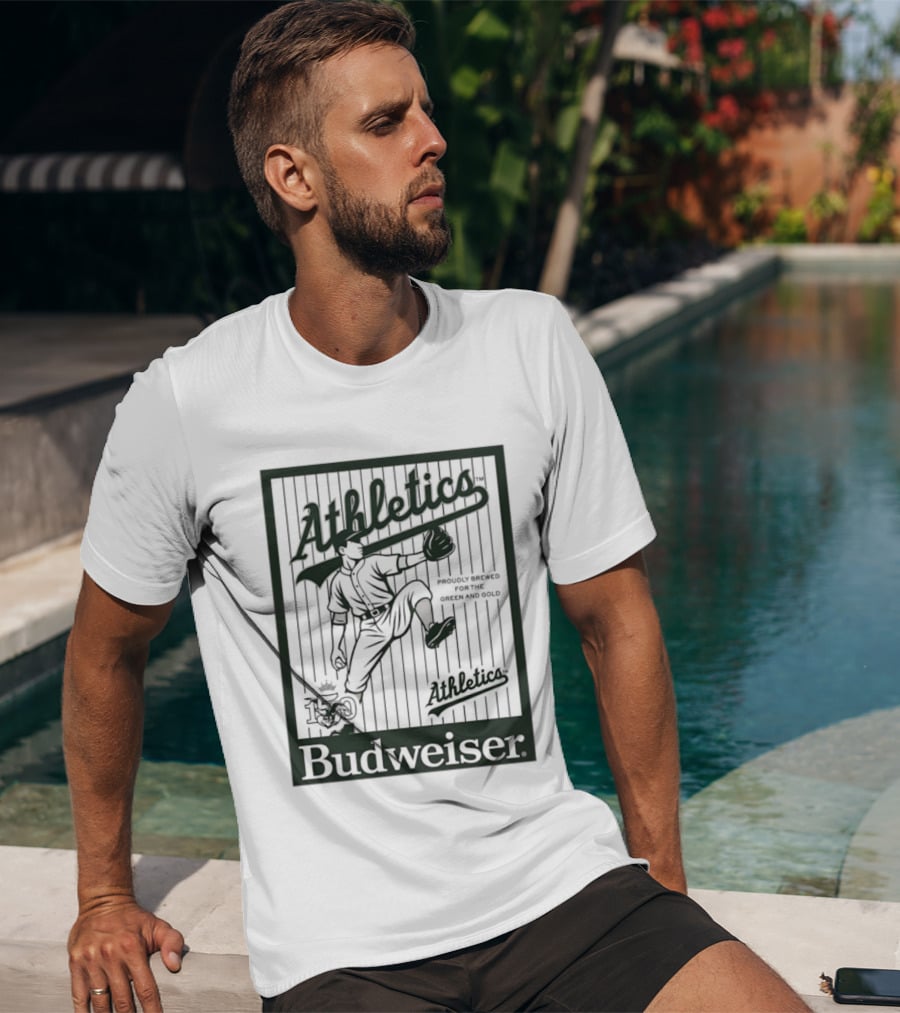 Athletics Baseball Budweiser 150 Years Celebration T-Shirt