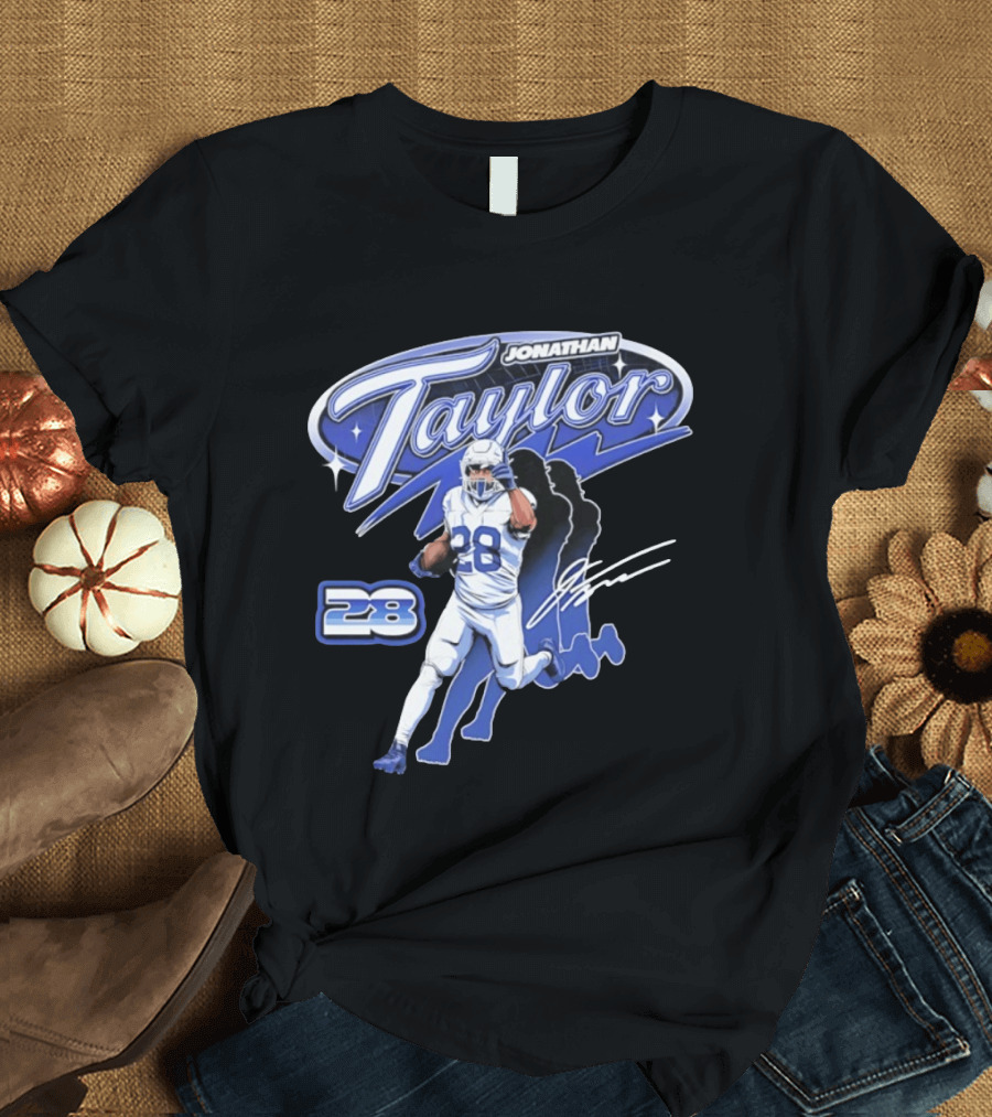 Jonathan Taylor 28 Indianapolis Colts Future Running Back T-Shirt