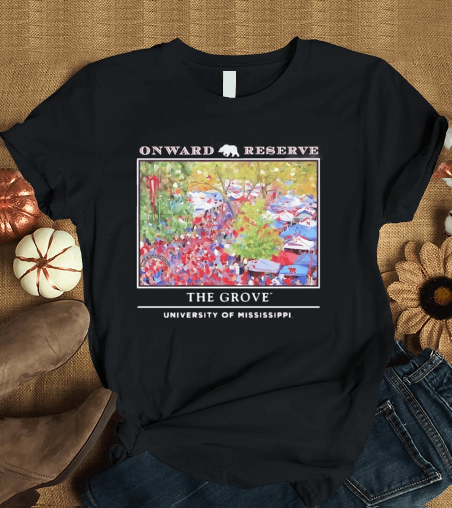 Onward Reserve The Grove University Of Mississippi Tailgate Scene T-Shirt