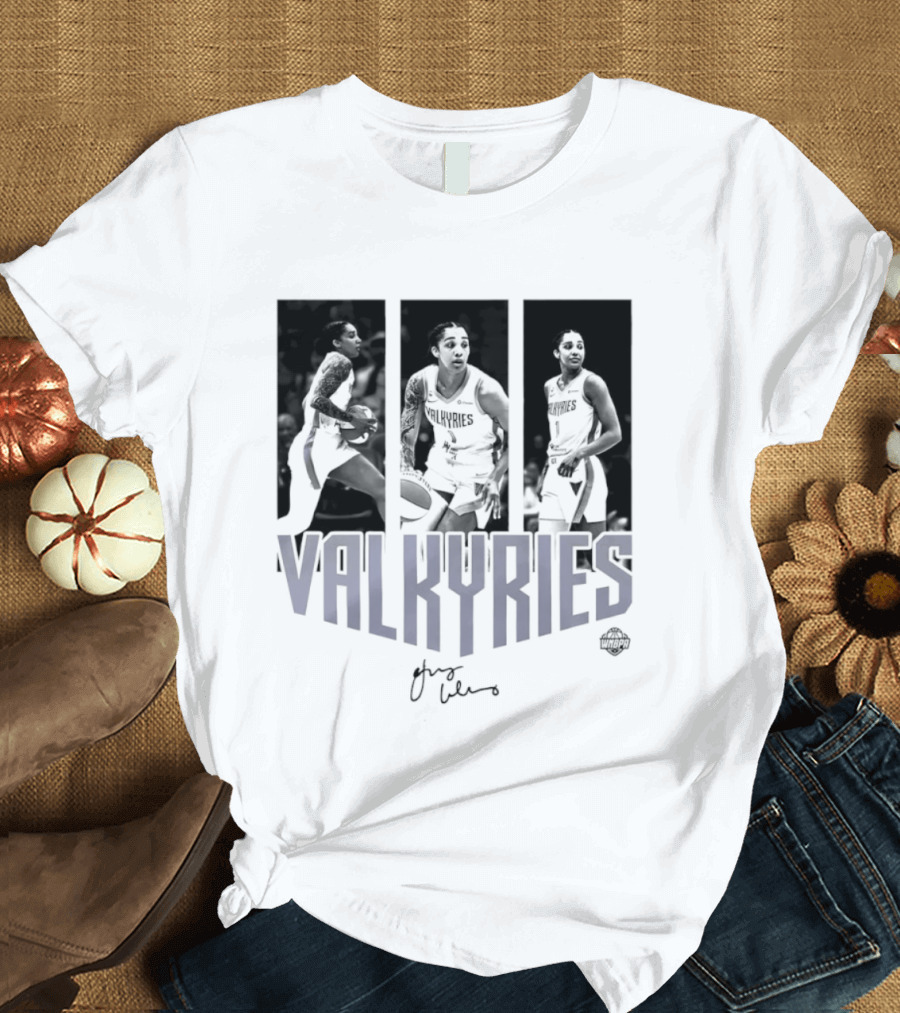 Valkyries Gabby Williams Signature WNBA Player Collage T-Shirt