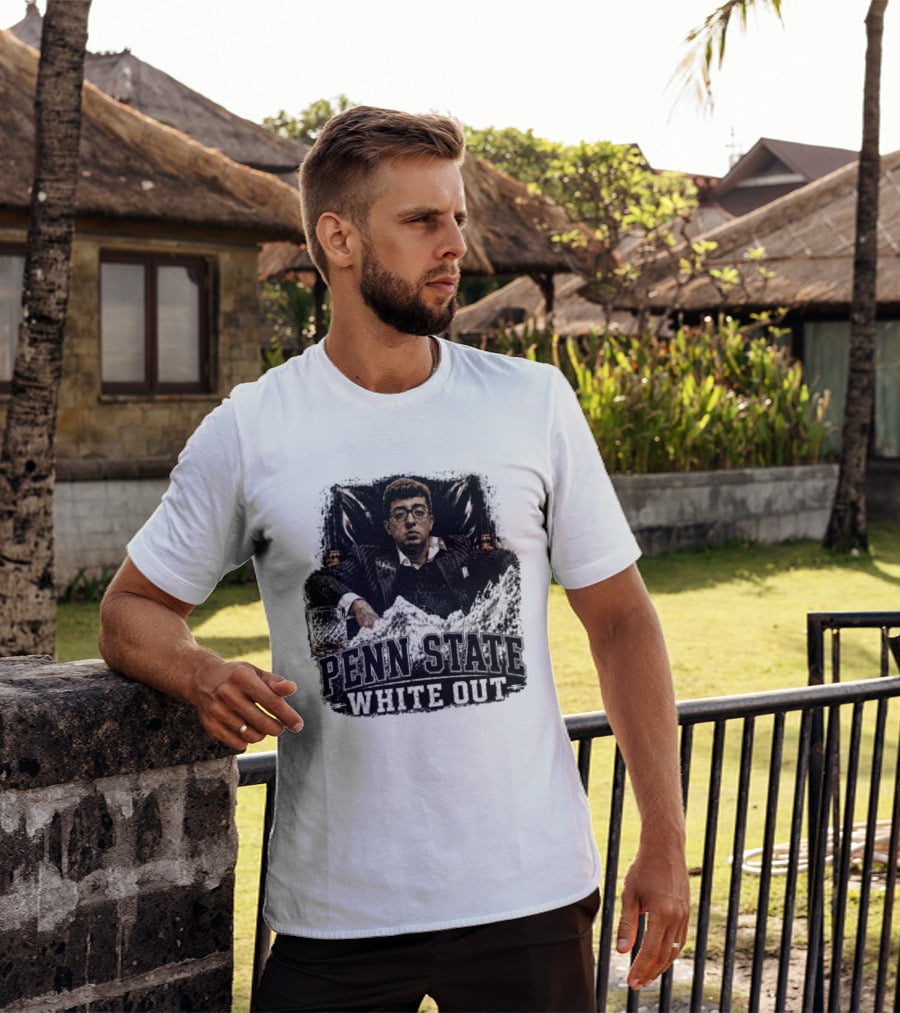 Penn State White Out Pablo Pledge Escobar Mountain Scene T-Shirt
