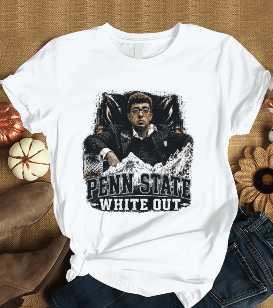 Penn State White Out Pablo Pledge Escobar Mountain Scene T-Shirt