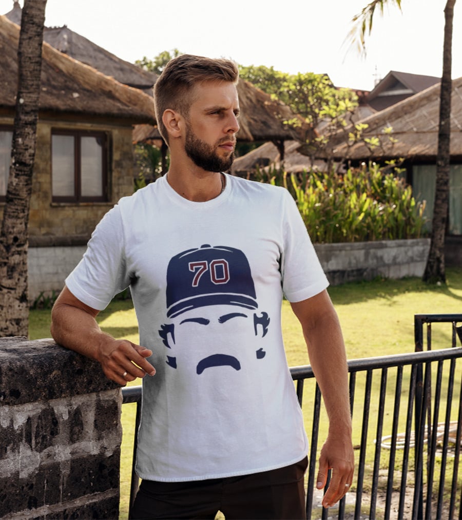 Tolle Time Stache Payton Tolle 70 Boston Red Sox Cap Moustache T-Shirt