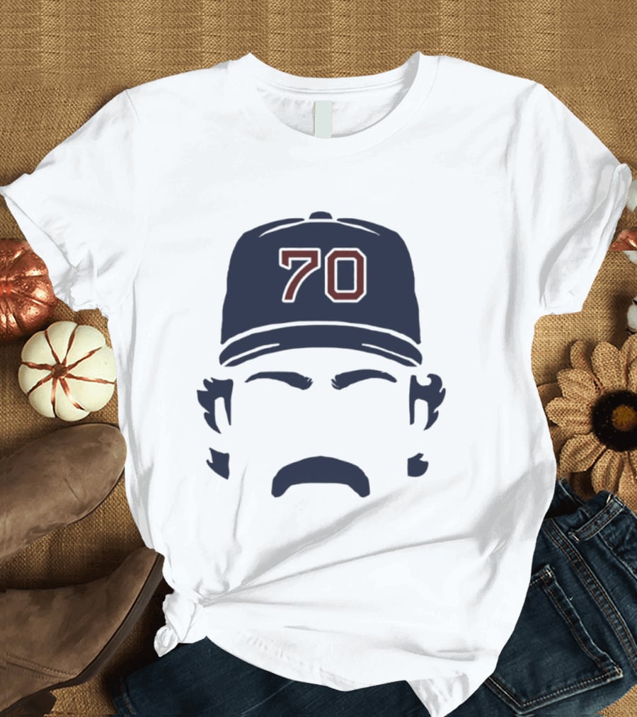 Tolle Time Stache Payton Tolle 70 Boston Red Sox Cap Moustache T-Shirt