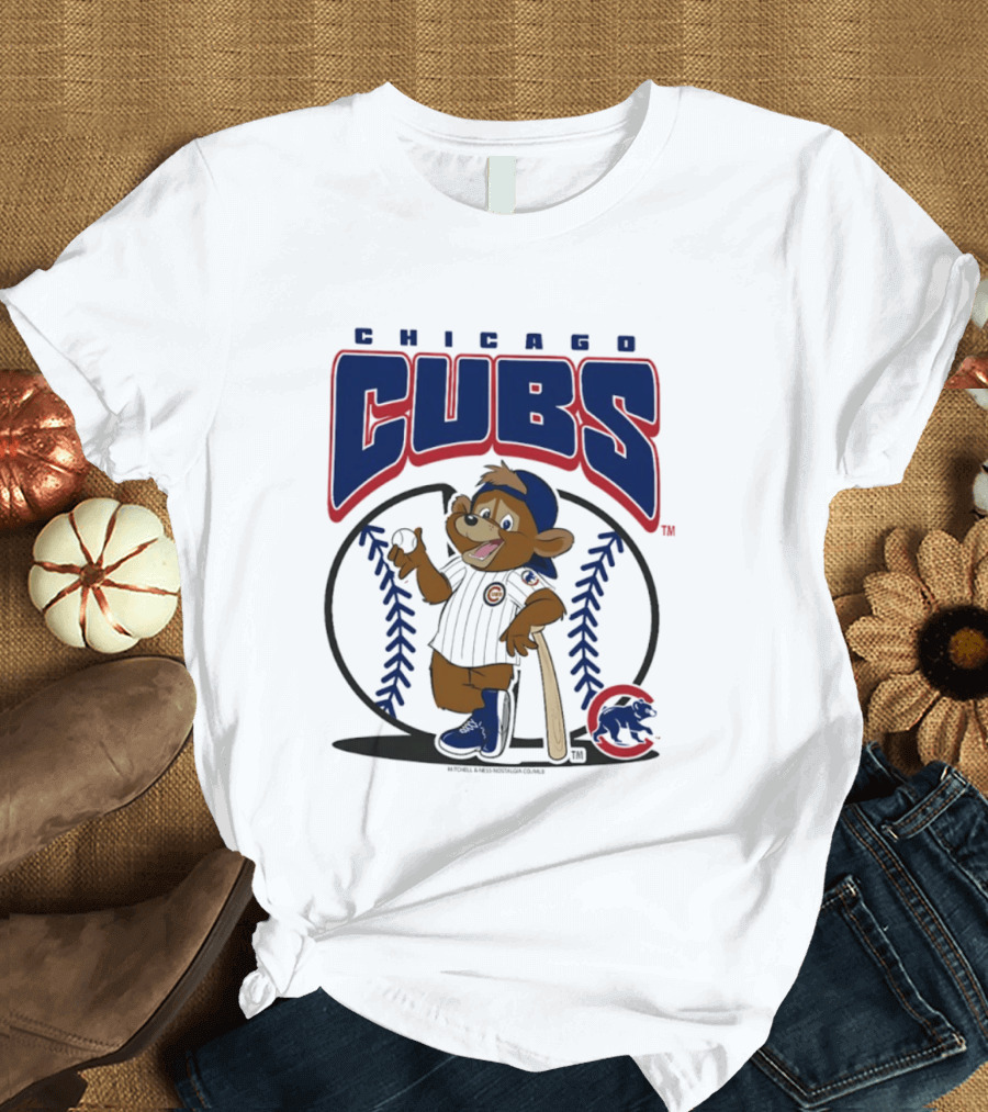 Chicago Cubs Clark The Cub MLB Baseball Character Logo 2026 T-Shirt