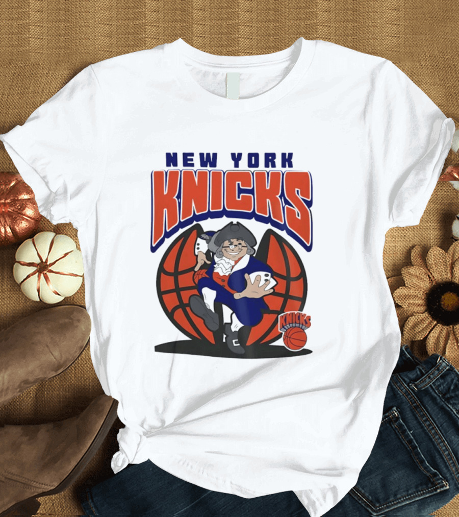 New York Knicks Father Knickerbocker Basketball Mania T-Shirt