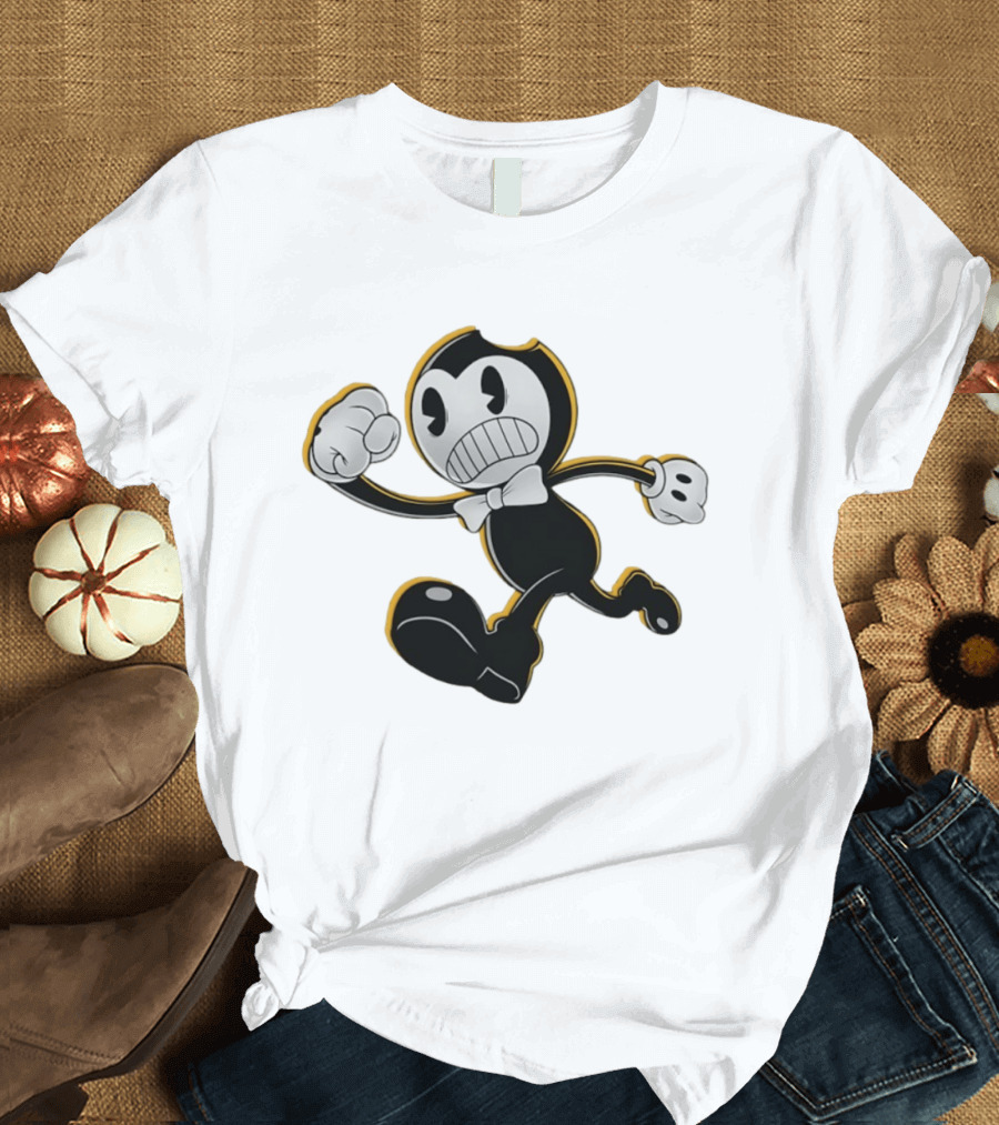 Nightmare Run Bendy Running Character Animation Game T-Shirt