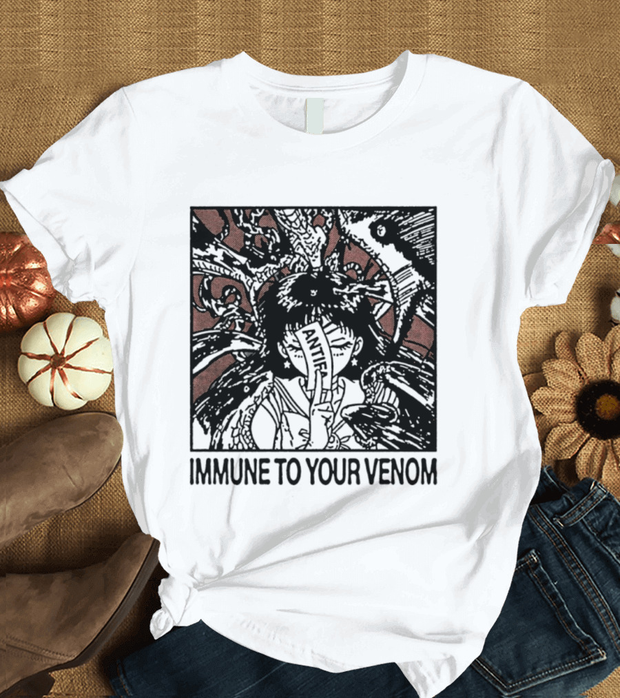 Antifa Immune To Your Venom Antifascist T-Shirt