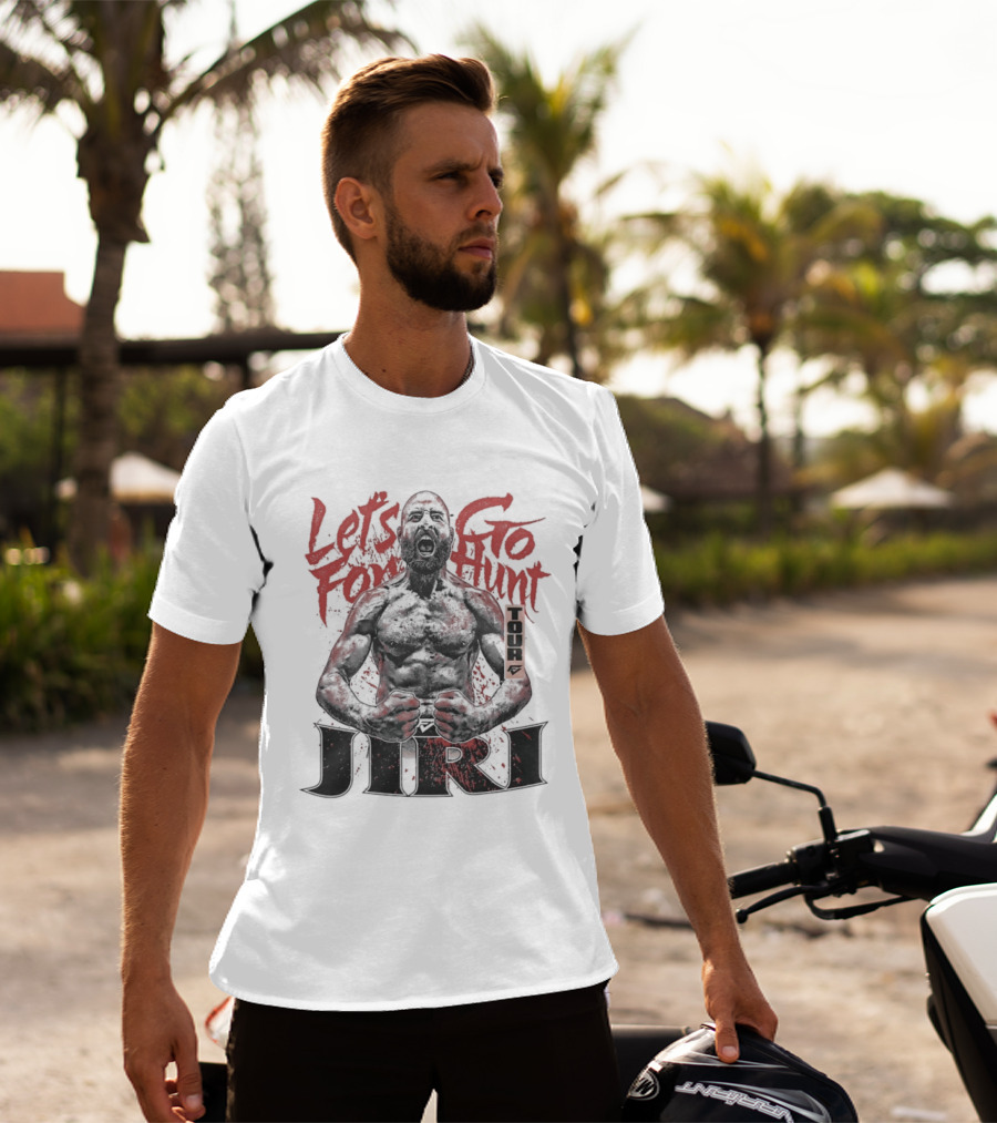 Let's Go For Hunt Jiri Prochazka Text Boxing T-Shirt