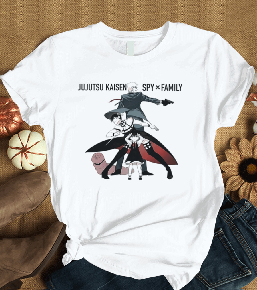 Jujutsu Kaisen Spy X Family Anime Crossover Collaboration Characters T-Shirt