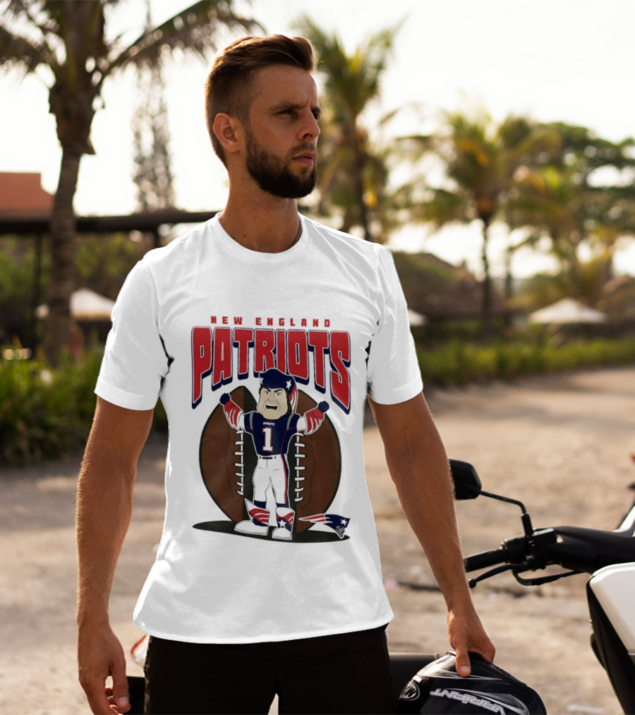 New England Patriots Pat Patriot Mania 2026 Football T-Shirt