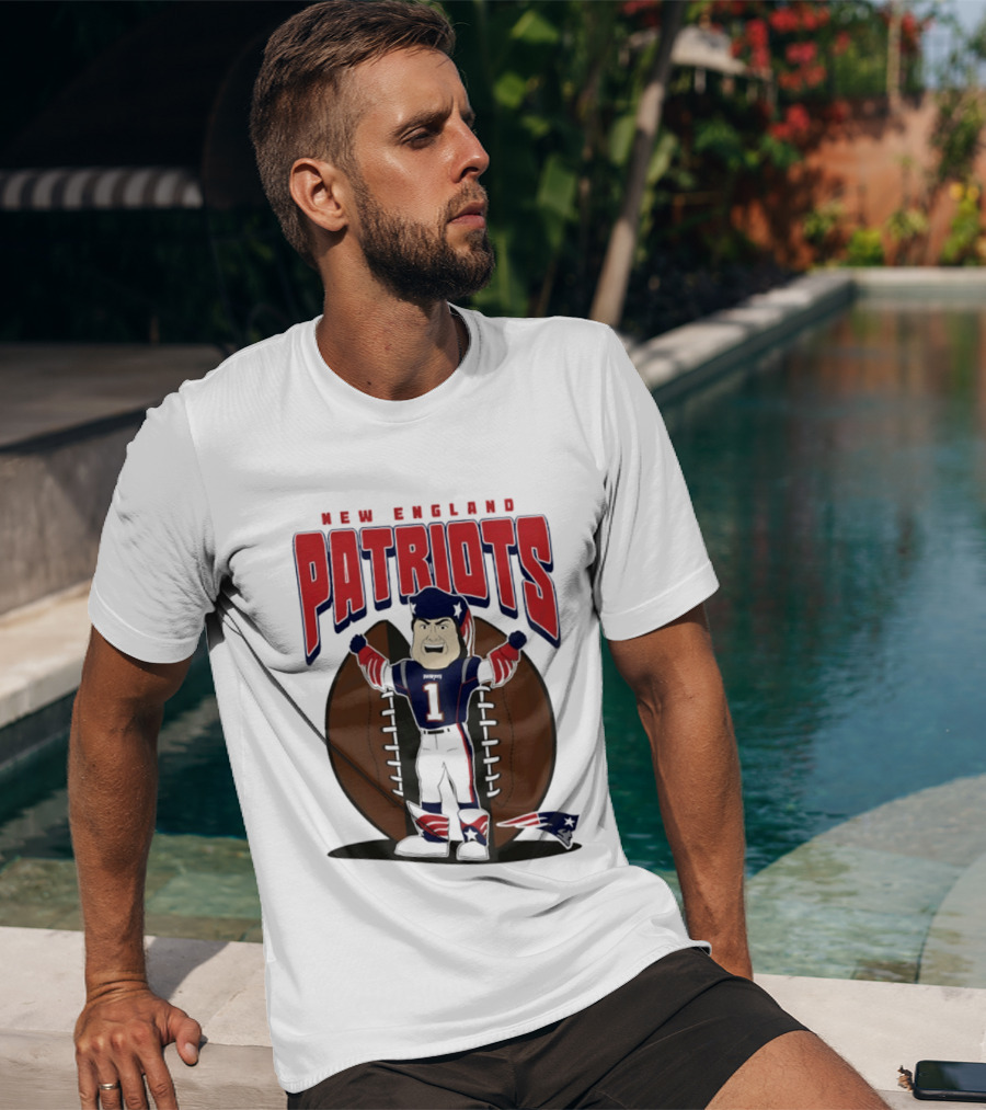 New England Patriots Pat Patriot Mania 2026 Football T-Shirt