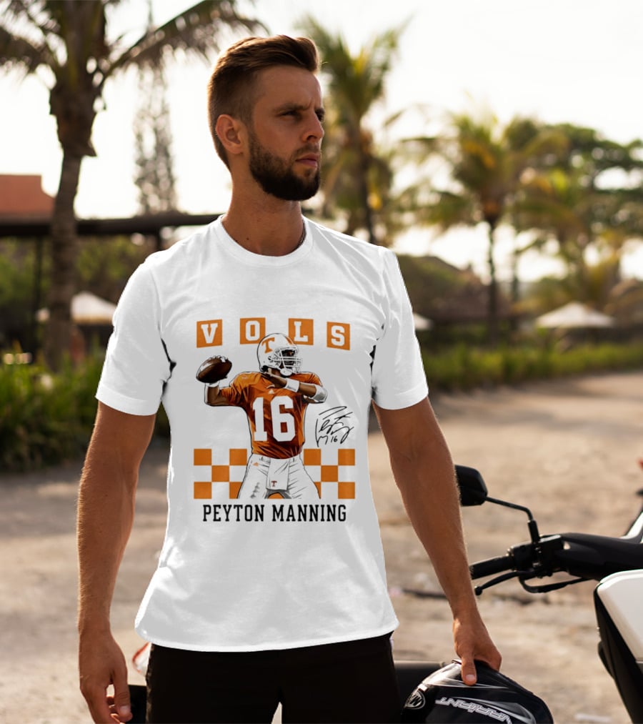 Peyton Manning 16 Vols Tennessee Football Player T-Shirt