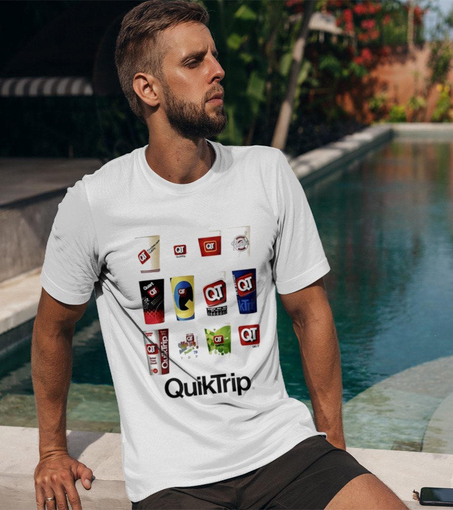 QuikTrip QT Fountain Drink Cup Collection Variety T-Shirt