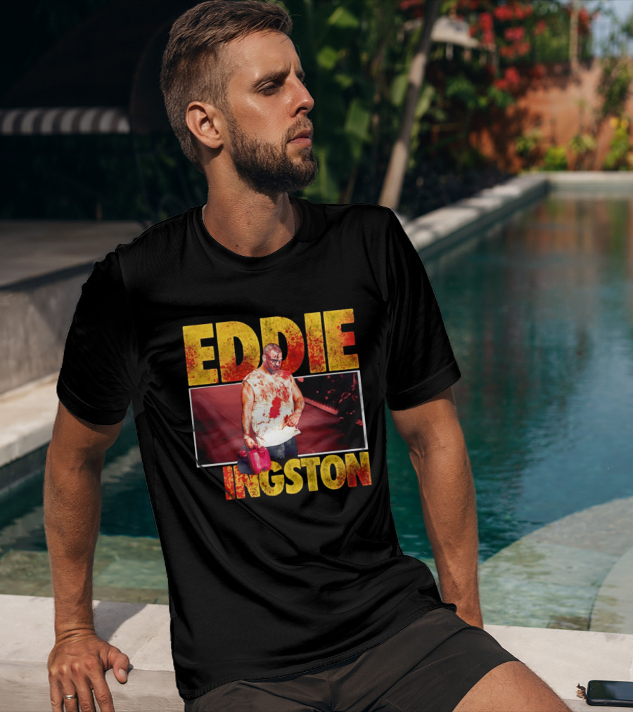 Eddie Kingston Bloody Gas Can Wrestler Image T-Shirt
