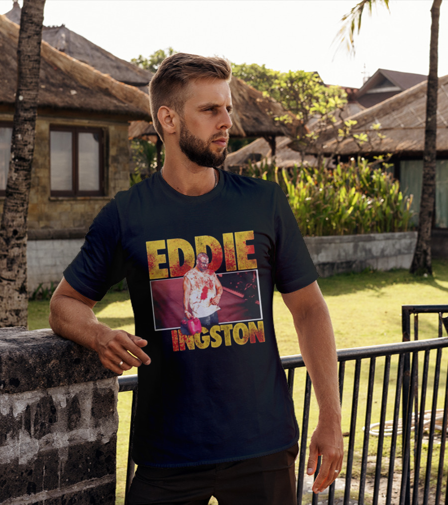 Eddie Kingston Bloody Gas Can Wrestler Image T-Shirt