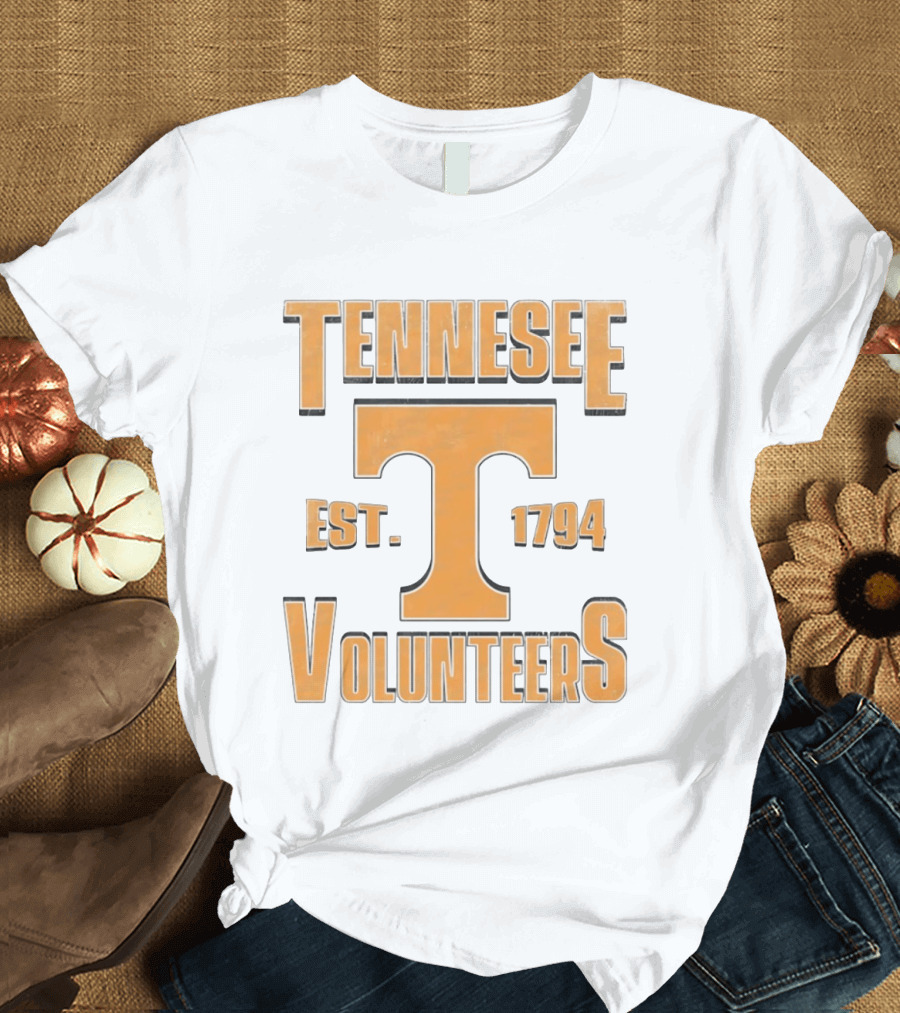 Tennessee Volunteers Est 1794 NCAA College Football Bold Orange T T-Shirt