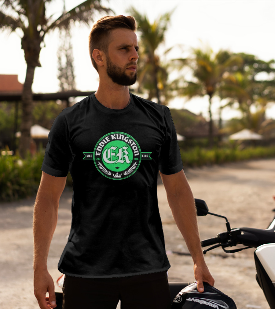 Eddie Kingston Mad King ER 73C 914 Crown Laurel T-Shirt