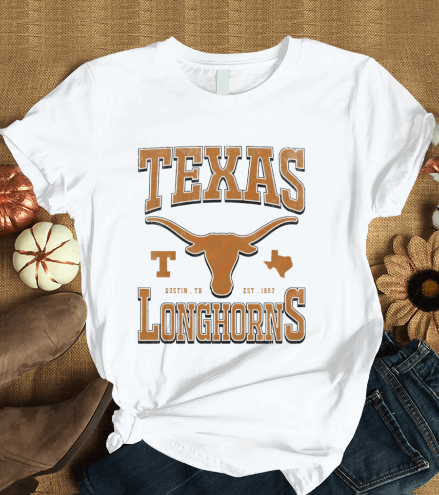 Texas Longhorns Austin TX Est 1883 Vintage Collegiate Spirit T-Shirt