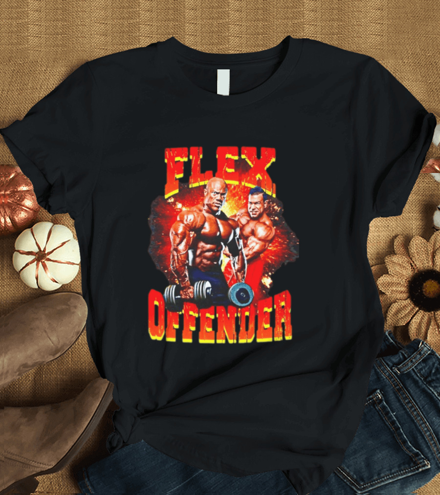 Flex Offender Bodybuilders With Dumbbells Explosion T-Shirt