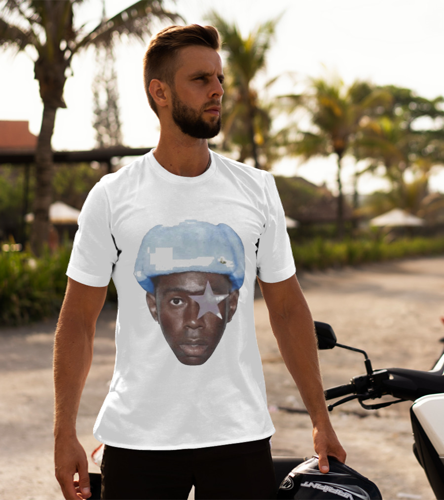 Tyler The Creator Starboy Surreal Blue Hat Star Eye T-Shirt