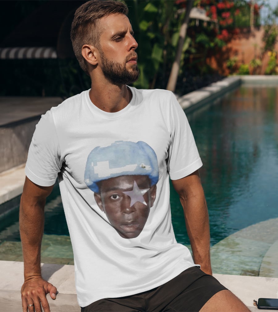 Tyler The Creator Starboy Surreal Blue Hat Star Eye T-Shirt
