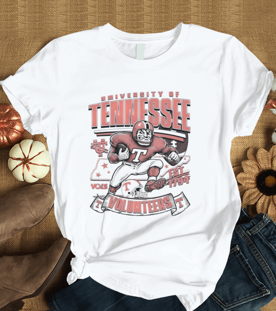 University Of Tennessee Volunteers Football Est 1794 Player T-Shirt
