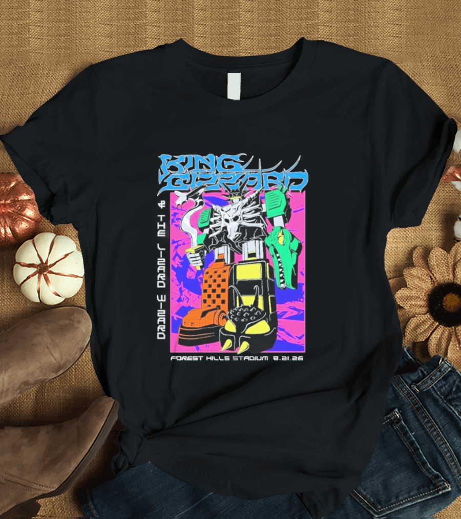 King Gizzard And The Lizard Wizard Forest Hills NY Night 2 August 21 2026 Stadium Show T-Shirt