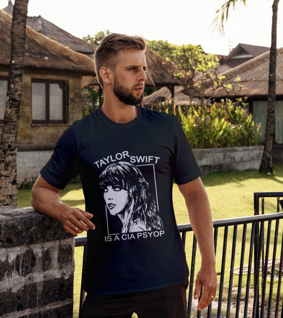 Kirk Hammett Wearing Taylor Swift Is A CIA Psyop T-Shirt