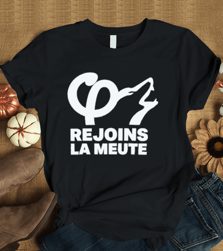 Rejoins La Meute Wolf Call Bold White T-Shirt