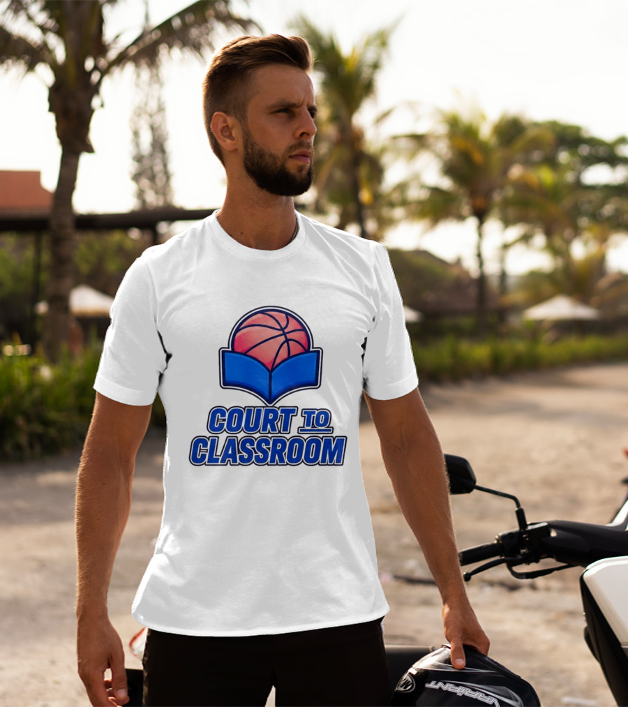 Morez Johnson Jr Court To Classroom Basketball And Education T-Shirt