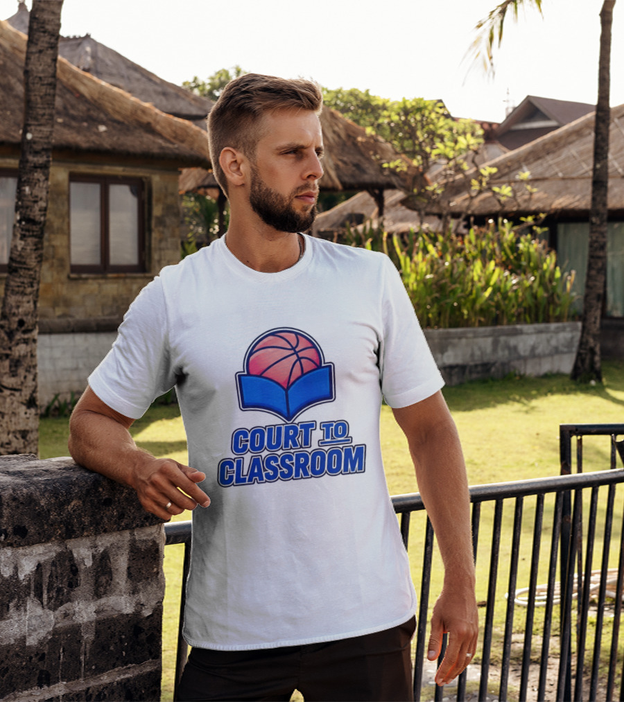 Morez Johnson Jr Court To Classroom Basketball And Education T-Shirt