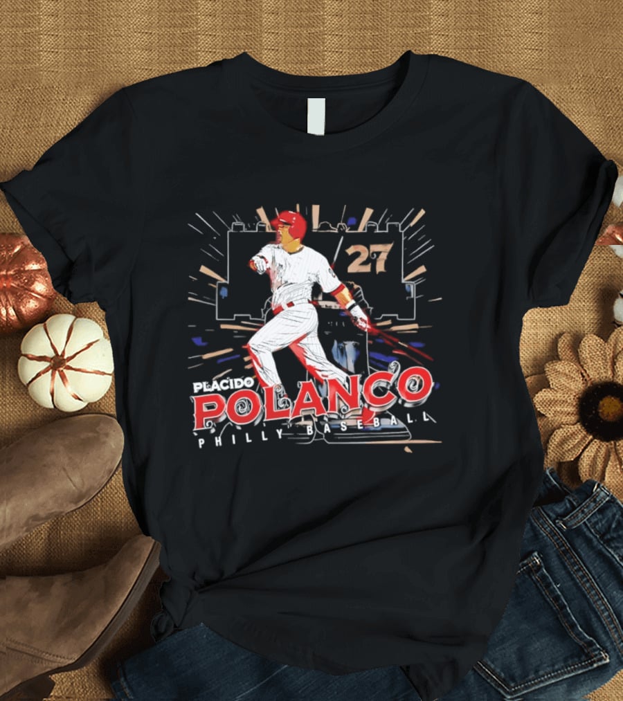 Placido Polanco 27 Philadelphia Phillies Baseball Player T-Shirt