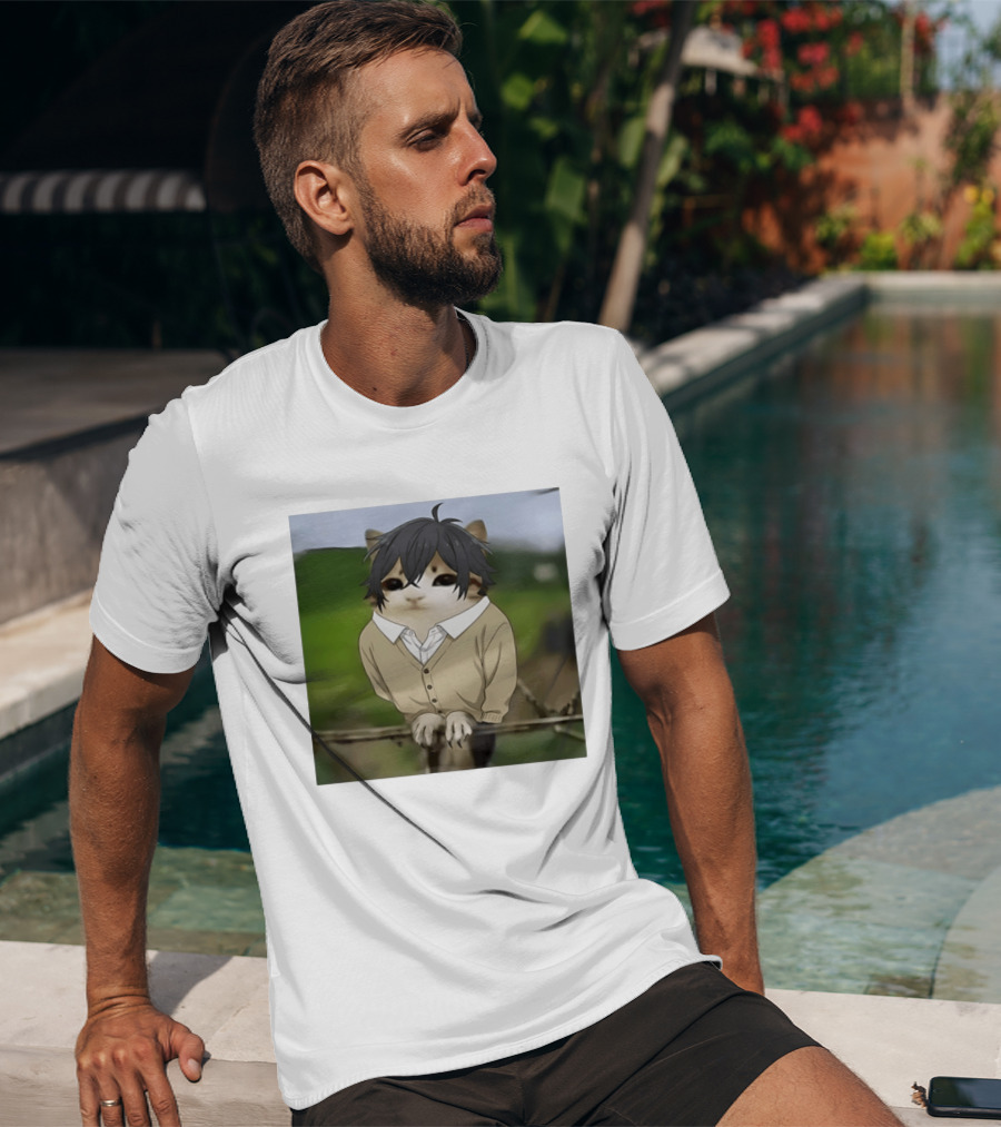 Horimeowls Miyamura Cat Owl Meme Anime Hybrid T-Shirt