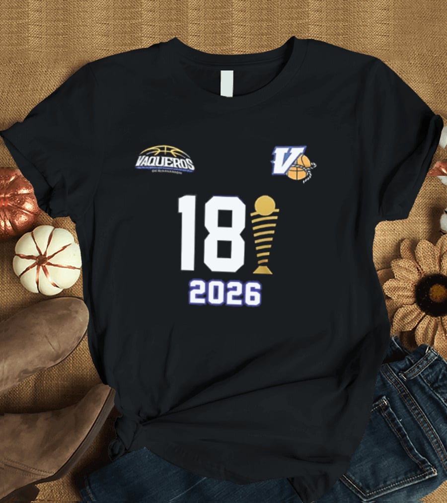 Vaqueros De Bayamon 18th BSN Championship 2026 Victory Celebration T-Shirt