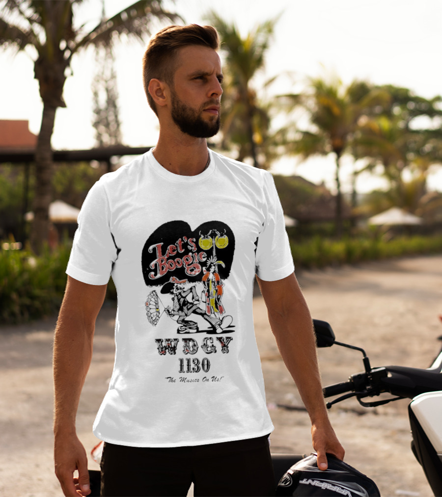 Let's Boogie WDCY 1130 The Music's On Us T-Shirt
