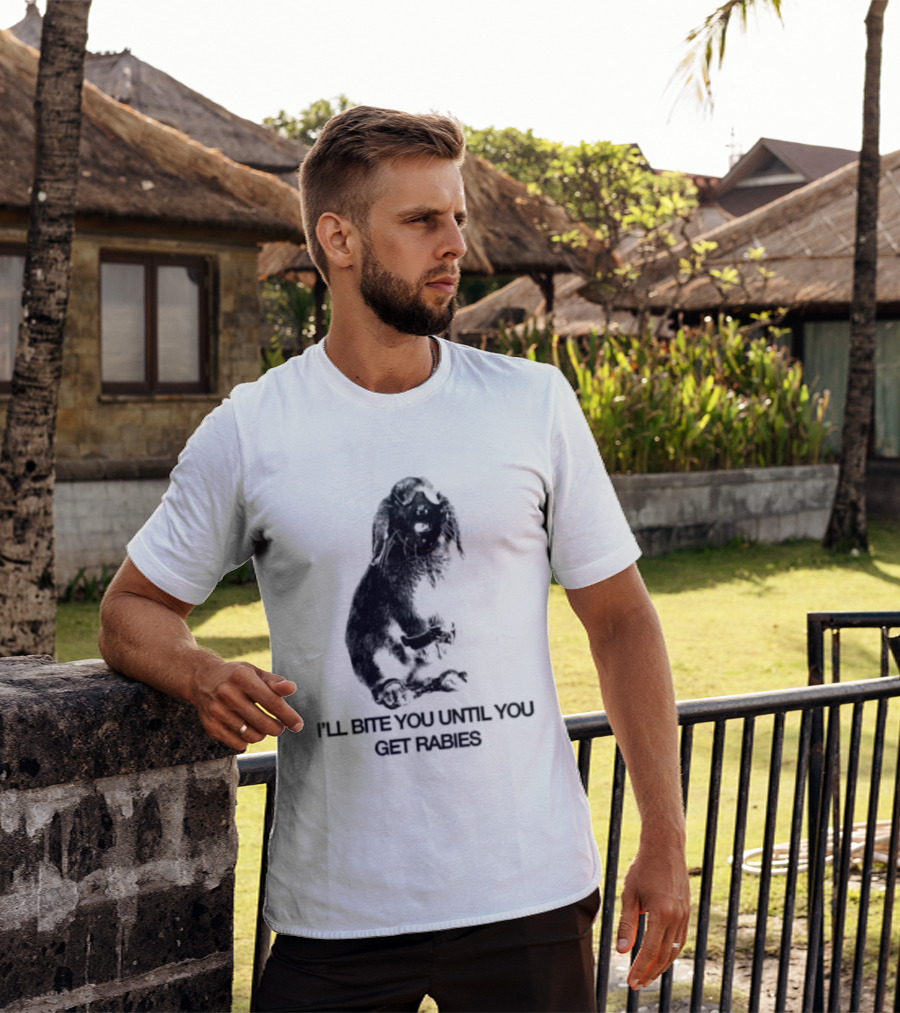 Rabbit I'll Bite You Until You Get Rabies T-Shirt
