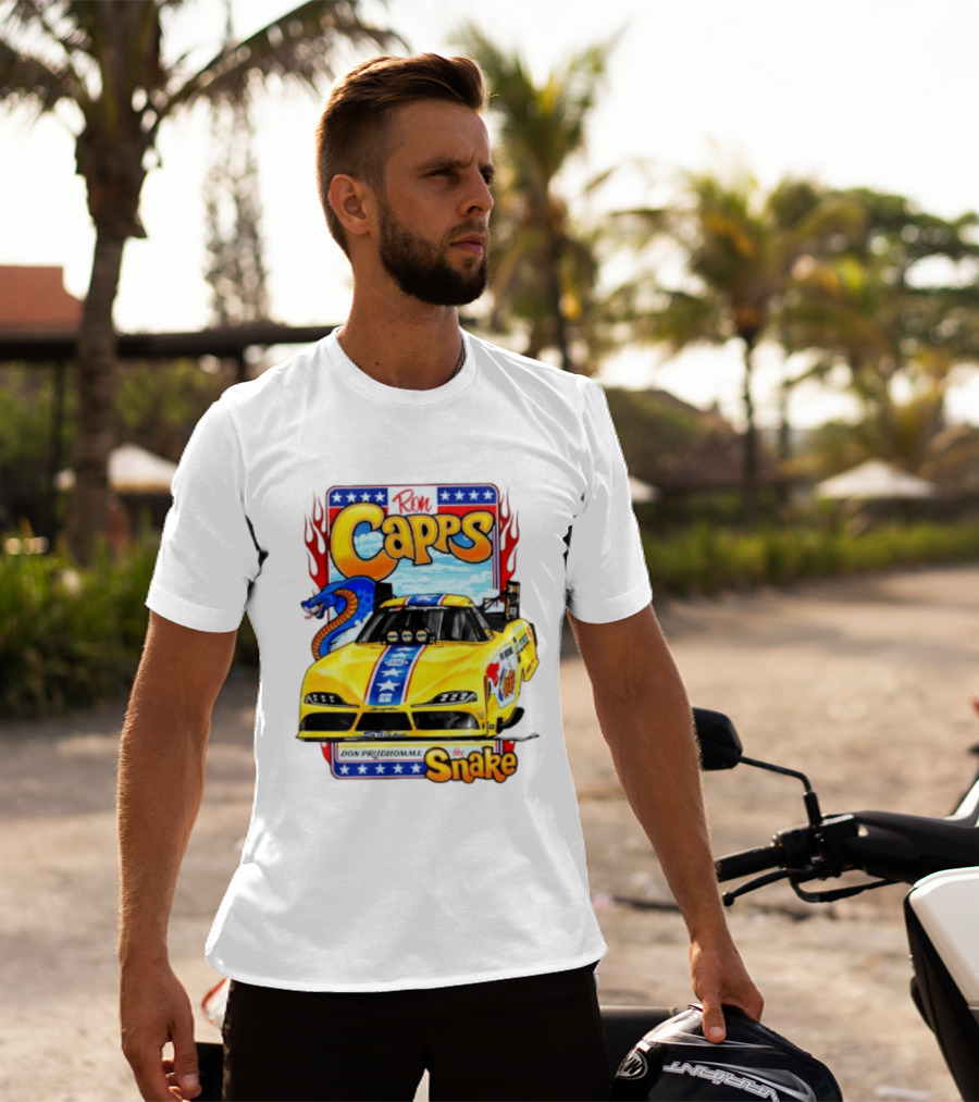 Ron Capps Don Prudhomme The Snake Toyota GR Supra Racing Car T-Shirt