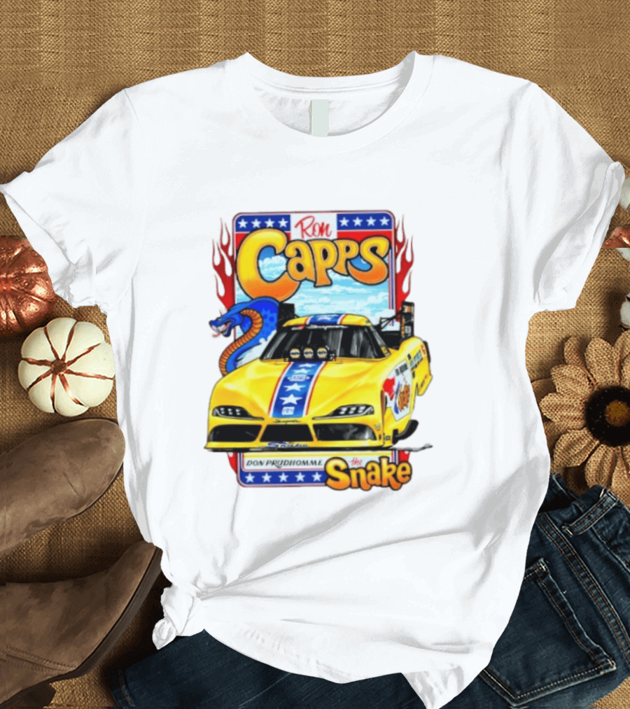 Ron Capps Don Prudhomme The Snake Toyota GR Supra Racing Car T-Shirt
