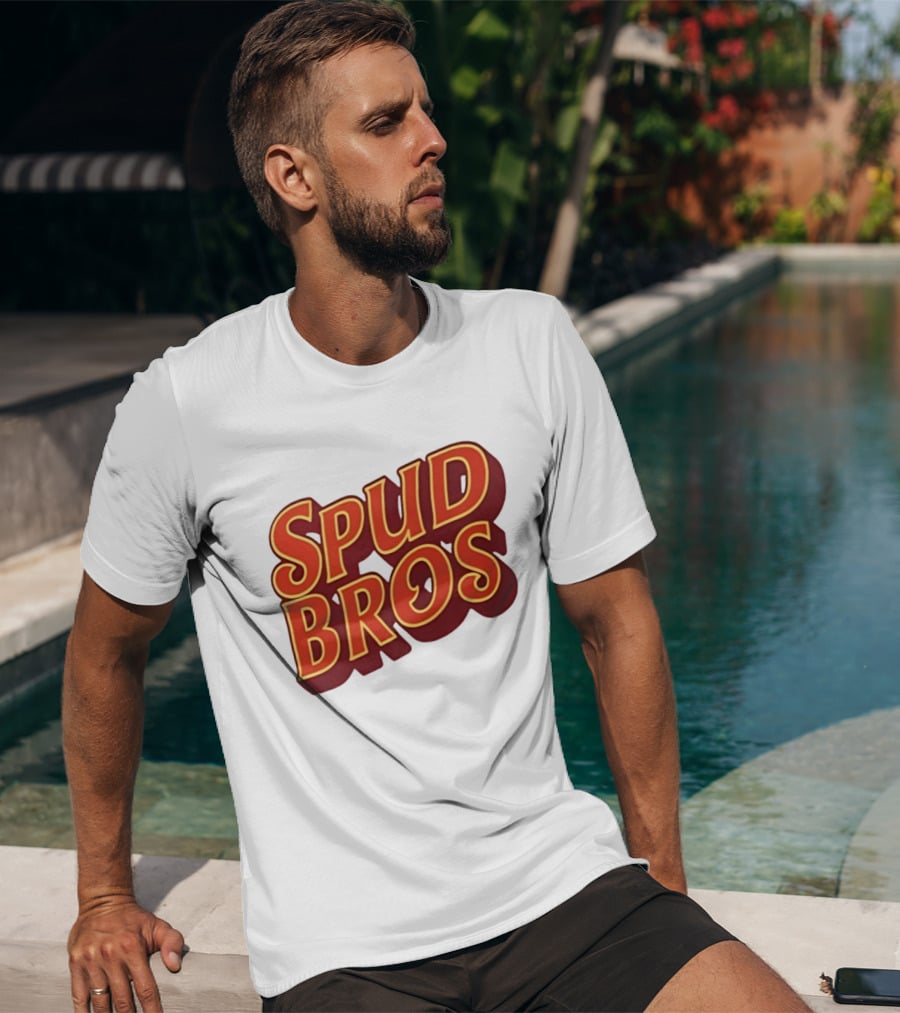 Spud Bros Joe Tessitore Playful Retro Font T-Shirt