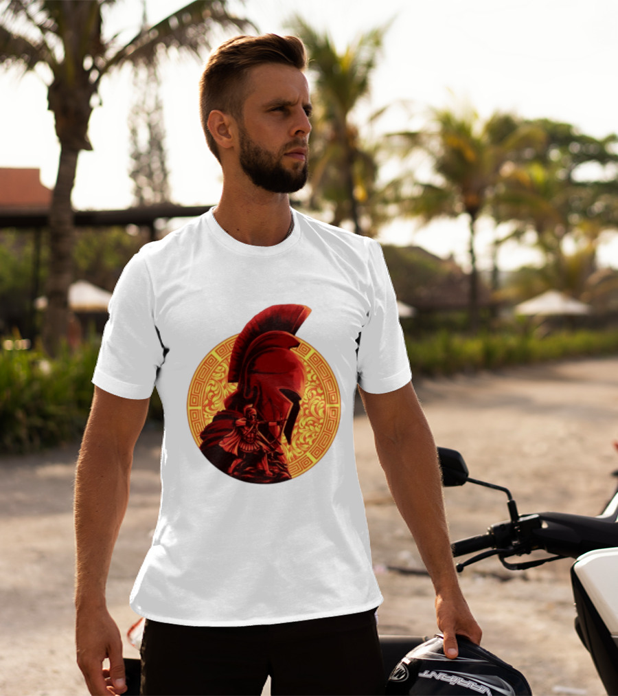 The Odyssey Spartan Warrior Archer Greek Helmet Mythology Heroic T-Shirt