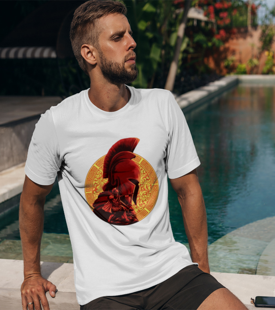The Odyssey Spartan Warrior Archer Greek Helmet Mythology Heroic T-Shirt