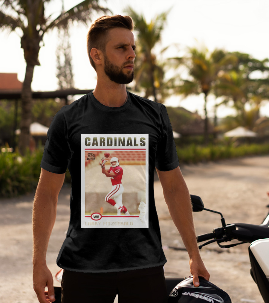 CARDINALS Larry Fitzgerald WR Topps Rookie Card T-Shirt